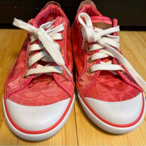 Coach Barrett Women Pink Sneakers Size 8B - Picture 9 of 10
